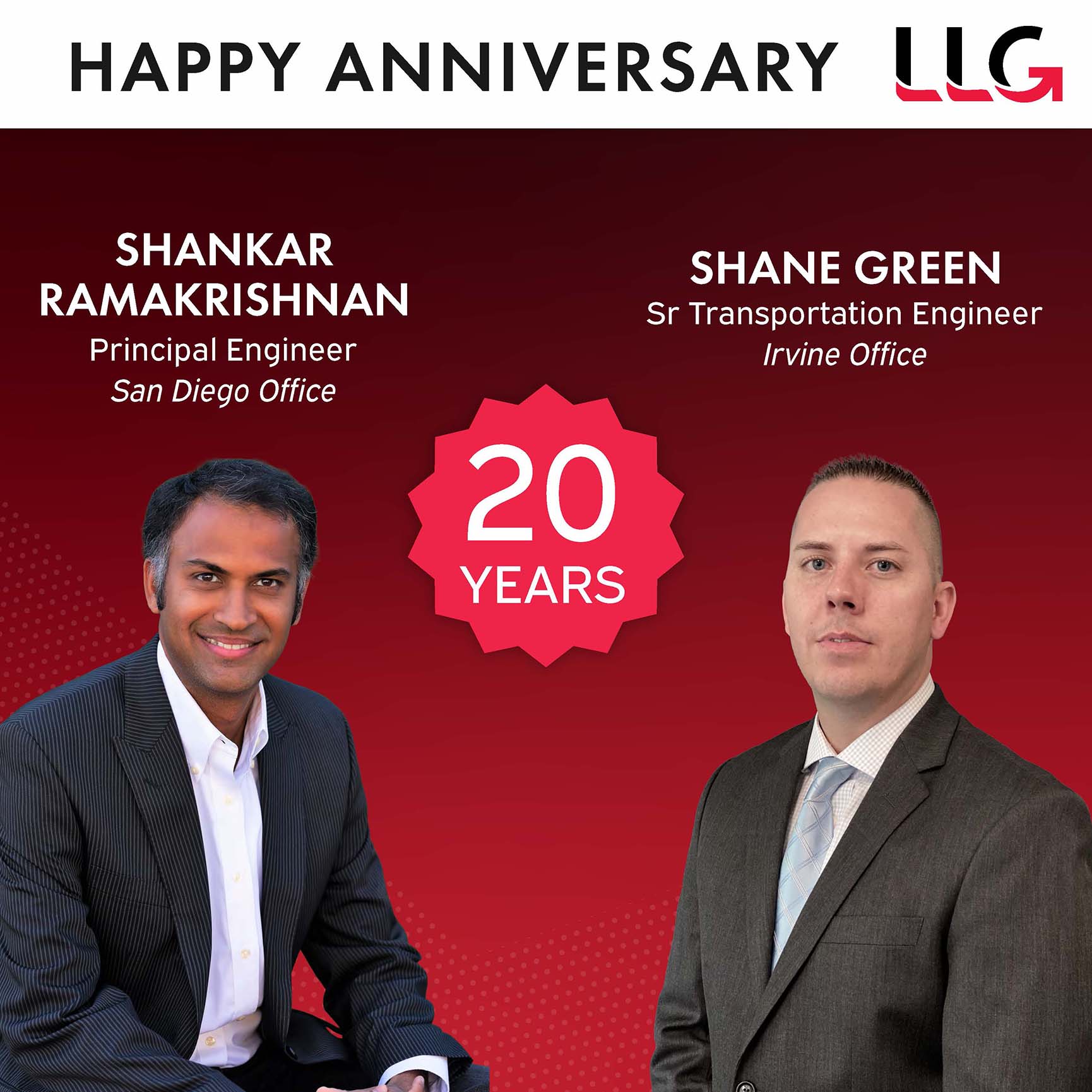 Happy Anniversary Shankar Ramakrishnan & Shane Green - 20 Years