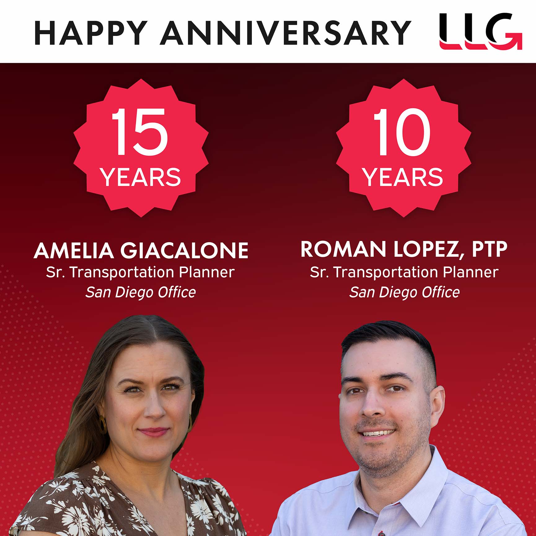 Happy LLG Milestone Anniversary - 15 Years & 10 Years