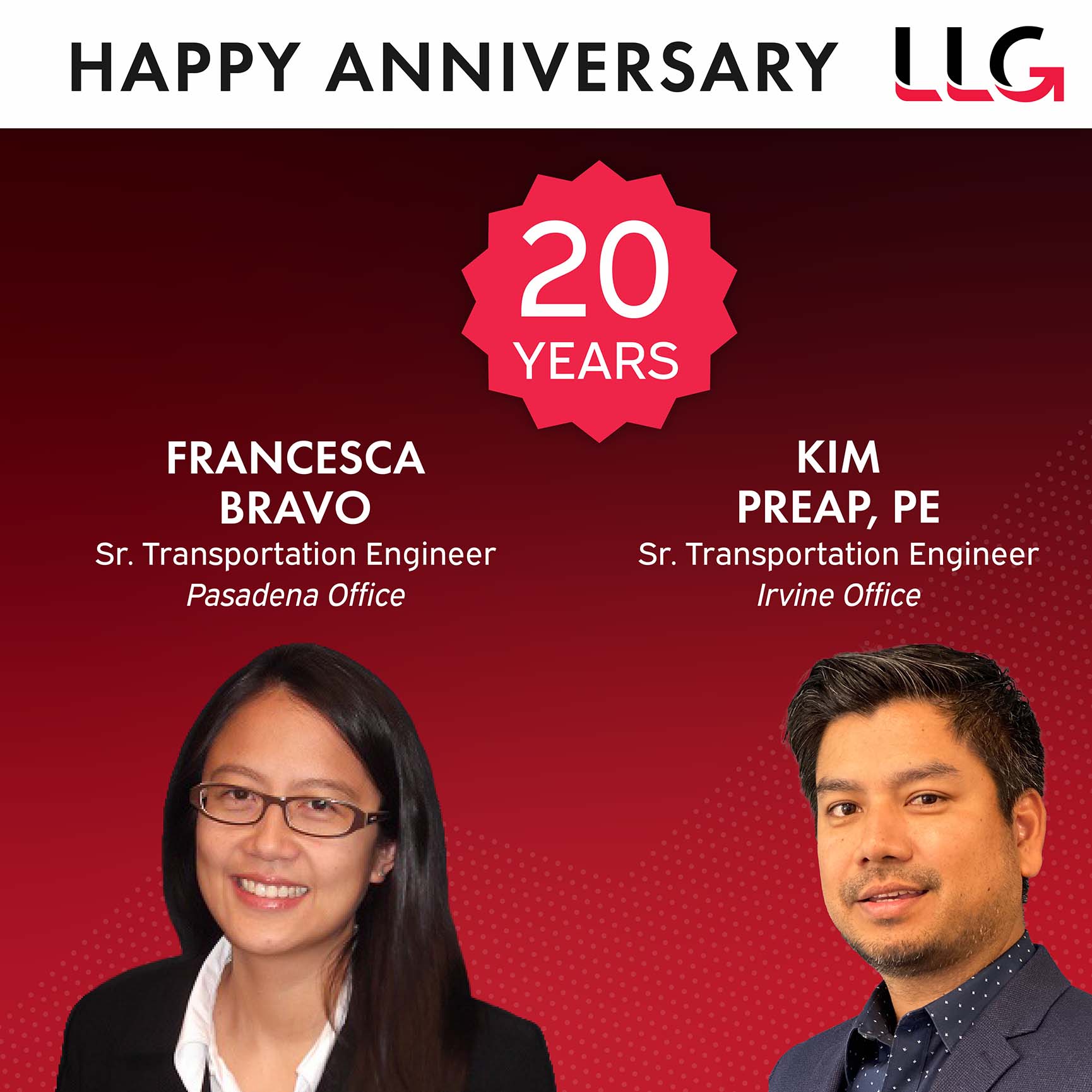 Happy LLG Milestone Anniversary - 20 Years